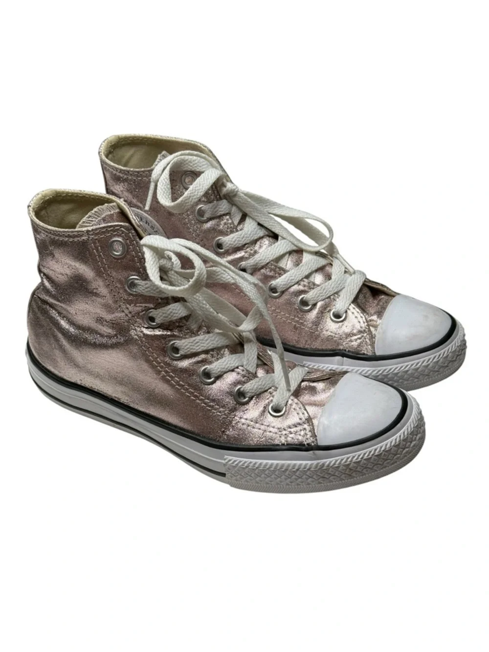 Converse ✪ Chuck Taylor All Star Hi Metallic Sneaker ✪ Rose Quartz ✪ 3 EU35 5M